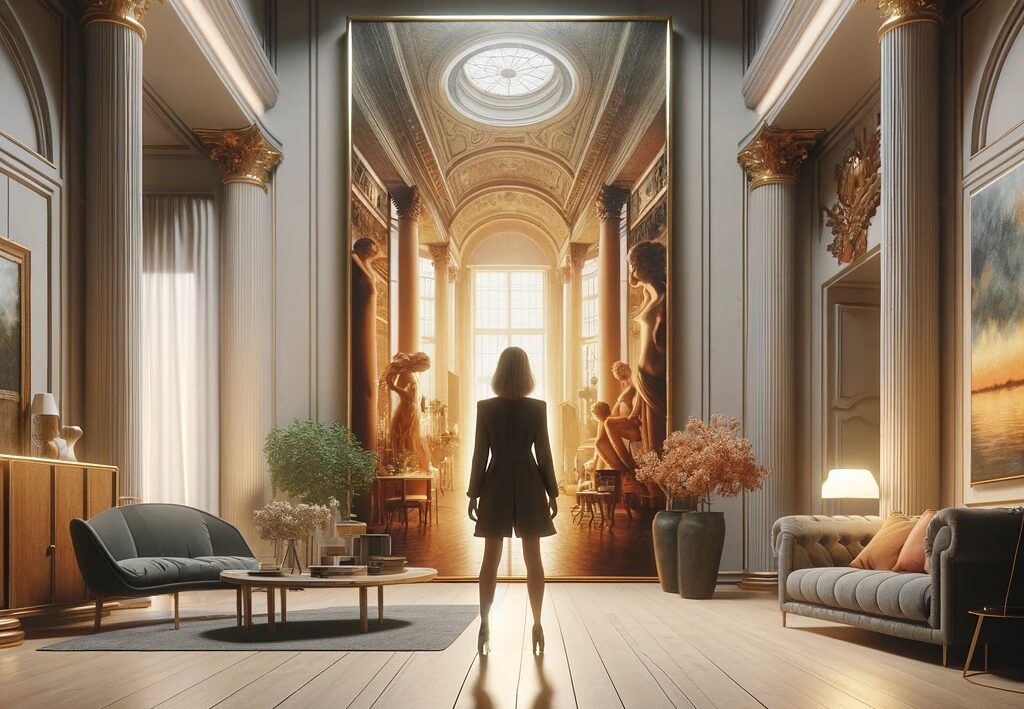une business woman architecte d'intérieur qui se sent seule face au monde professionnel